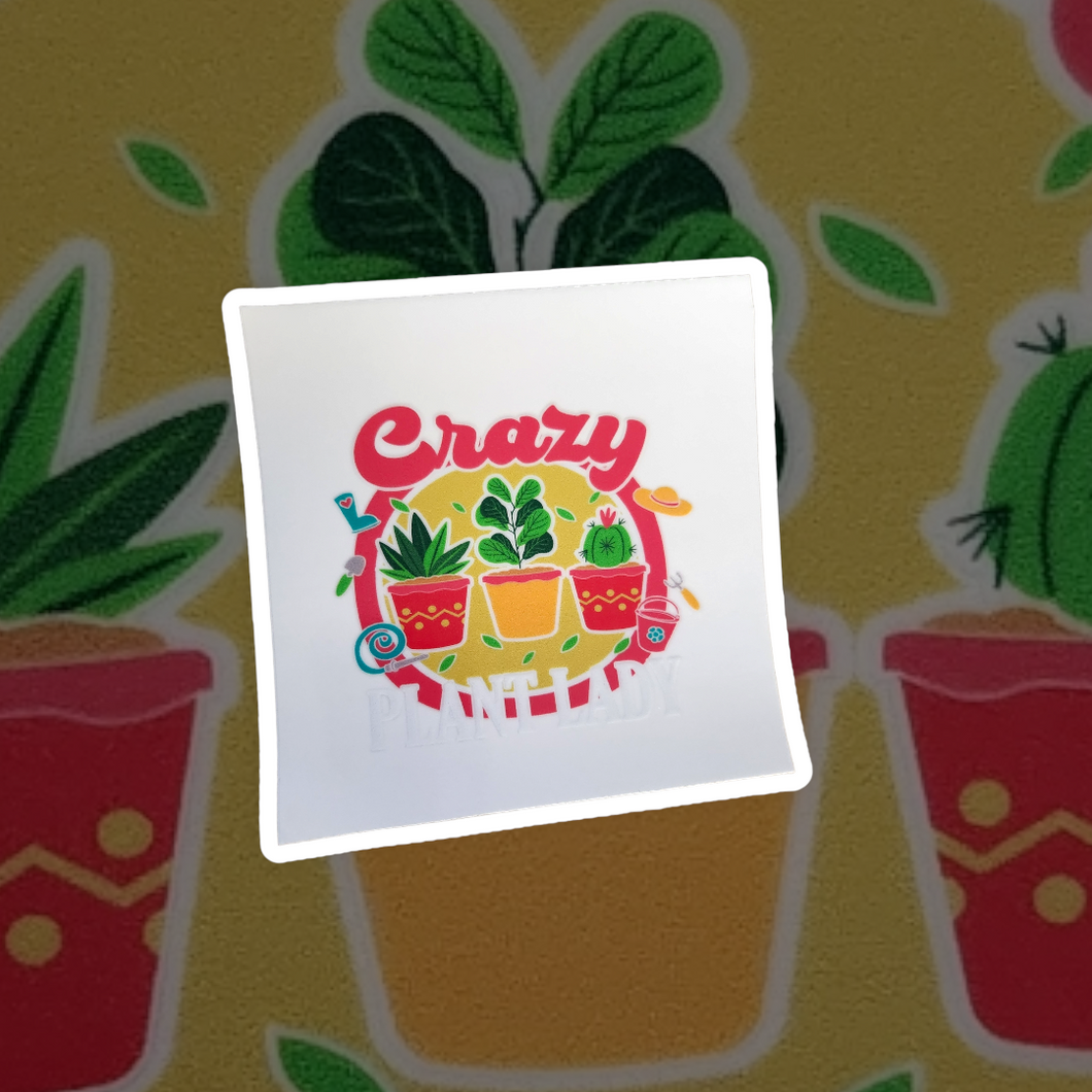 Crazy plant lady decal