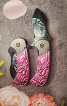 Load image into Gallery viewer, pink skull and moon knife
