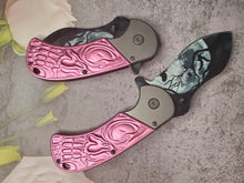 Load image into Gallery viewer, pink skull and moon knife
