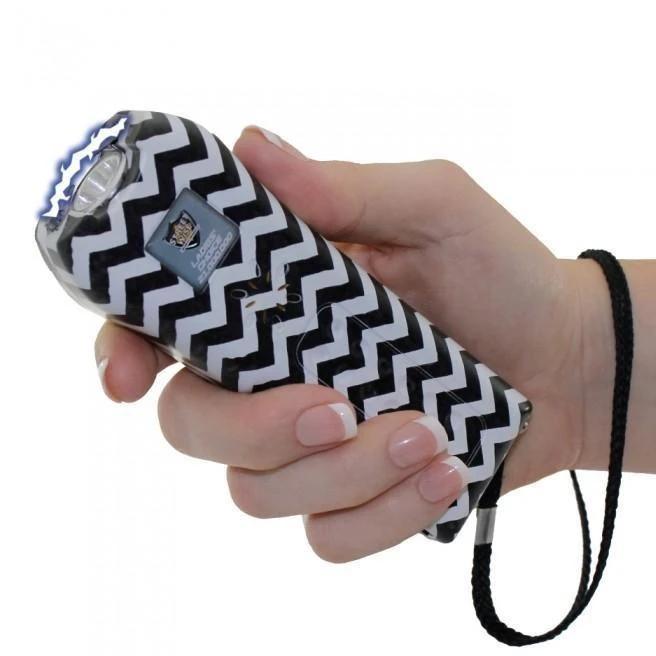 Black & white chevron Stun gun alarm