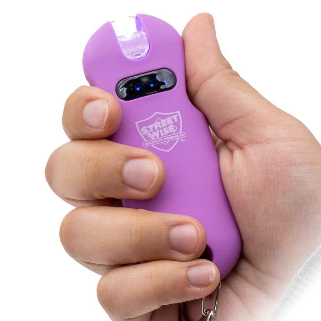 Lilac Smart Self defense keychain stun gun