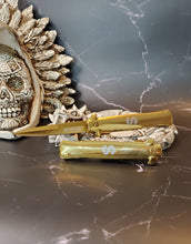 Load image into Gallery viewer, Cute Gold pocket knife with money sign
