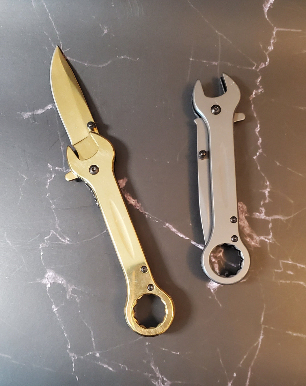 wrench shaped folding knife unique gift